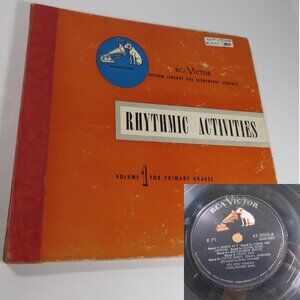 EMBOSSED RCA VICTOR Rhythmic Activities (4) Record LP Vinyl Record Set